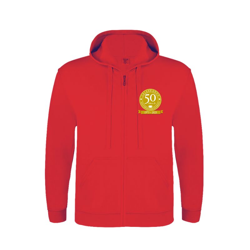 Sudadera con capucha y cremallera